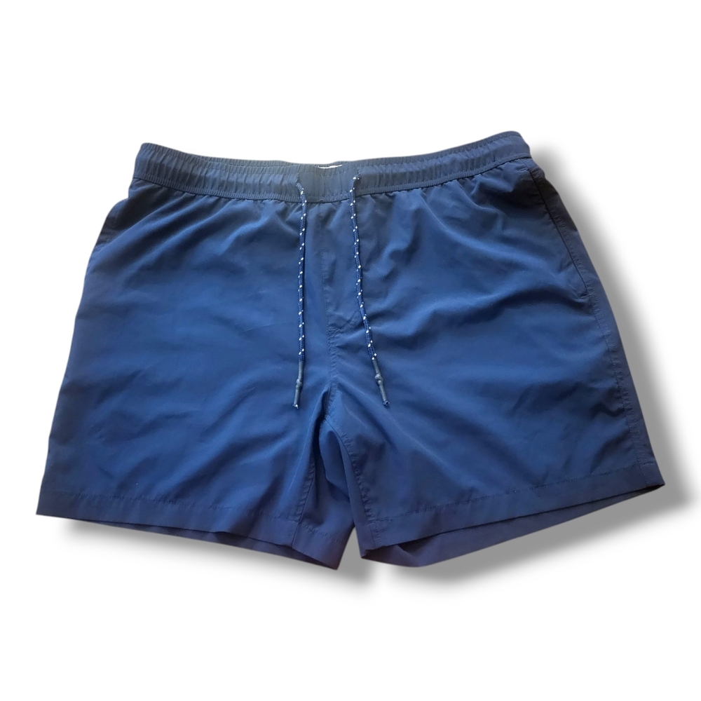 Surfside Supply Men's Navy Swim Trunks Lined W/ Pockets & Drawstring,‎ Pre-Owned